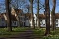 Postcards of Bruges beguinage 1 Royalty Free Stock Photo