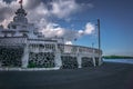 Hindu temple by the river on the east coast of the island of Mauritius Royalty Free Stock Photo