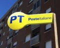 Poste Italiane Office sign, Italian Post Office sign. Royalty Free Stock Photo