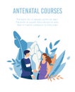 Poster Advertising Antenatal Courses for Couples