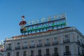 Poster advertising the Tio Pepe brand in the city of Madrid. Spain.