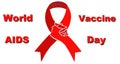 Poster advertising World AIDS Vaccine day Royalty Free Stock Photo