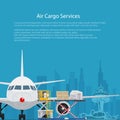 Poster Air Cargo Services Royalty Free Stock Photo