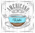 Poster americano Royalty Free Stock Photo