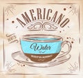 Poster americano kraft Royalty Free Stock Photo