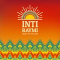 Poster for the ancient pagan festival Inti Raymi