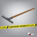 Poster Awkward Moments Day Royalty Free Stock Photo