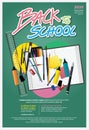 Poster Back to School Design Template Royalty Free Stock Photo