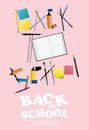 Poster Back to School Design Template Royalty Free Stock Photo
