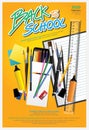 Poster Back to School Design Template Royalty Free Stock Photo