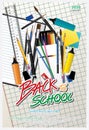 Poster Back to School Design Template Royalty Free Stock Photo