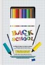 Poster Back to School Design Template Royalty Free Stock Photo