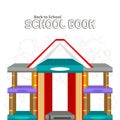 Poster of Back to School with set of books.