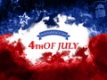 Poster or Banner for American Independence Day. Royalty Free Stock Photo