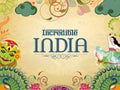 Poster or banner design of Incredible India.