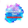 Poster, Banner or Flyer for American Independence Day. Royalty Free Stock Photo