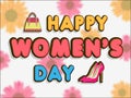 Poster or banner for Happy Womens Day celebration. Royalty Free Stock Photo