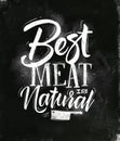 Poster best meat chalk