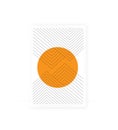Abstract poster design, vector. Sun with geometric shapes, illustration Royalty Free Stock Photo