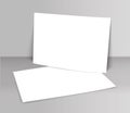 Poster blank bi fold brochure mockup cover template Royalty Free Stock Photo