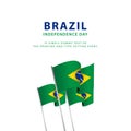 poster brazilHappy Brazil Independence Day Poster Vector Template Design Illustration