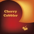 Poster Cherry Cobbler Royalty Free Stock Photo