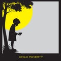 Poster Child Poverty Royalty Free Stock Photo