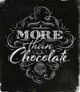 Poster chocolate black