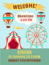 Poster Circus is coming to town Royalty Free Stock Photo