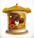 Poster of circus, funny animals