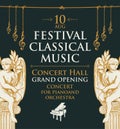 Poster for classical music festival with angels