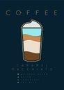 Poster coffee caramel macchiato