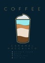 Poster coffee caramel macchiato