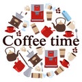 Poster Coffee Time Royalty Free Stock Photo