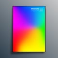 Poster with colorful gradient texture design for wallpaper, flyer, brochure cover, typography or other printing products Royalty Free Stock Photo