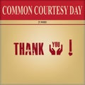 Poster For Common Courtesy Day