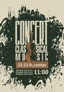 Poster for a concert of classical music