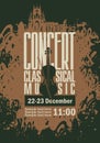 Poster for a concert of classical music