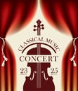 Poster for a concert of classical music