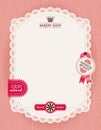 Poster of confectionery bakery with lacy frame