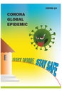 Poster on corona global epidemic