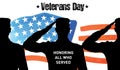 Poster dedicated to the day of veterans.