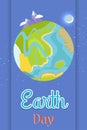 Poster Dedicated to the Earth Day Celebration Royalty Free Stock Photo