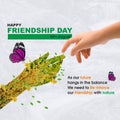 Poster Design Idea for Happy Friendship Day