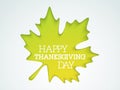 Poster design with maple leafs for thanksgiving Day celebration. Royalty Free Stock Photo