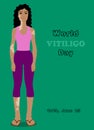 Poster design for World Vitiligo day