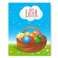 Poster Easter basket