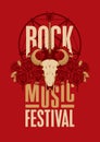 Poster for festival rock music