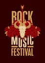 Poster for festival rock music