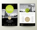 Poster flyer pamphlet brochure cover design layout with circle shape graphic